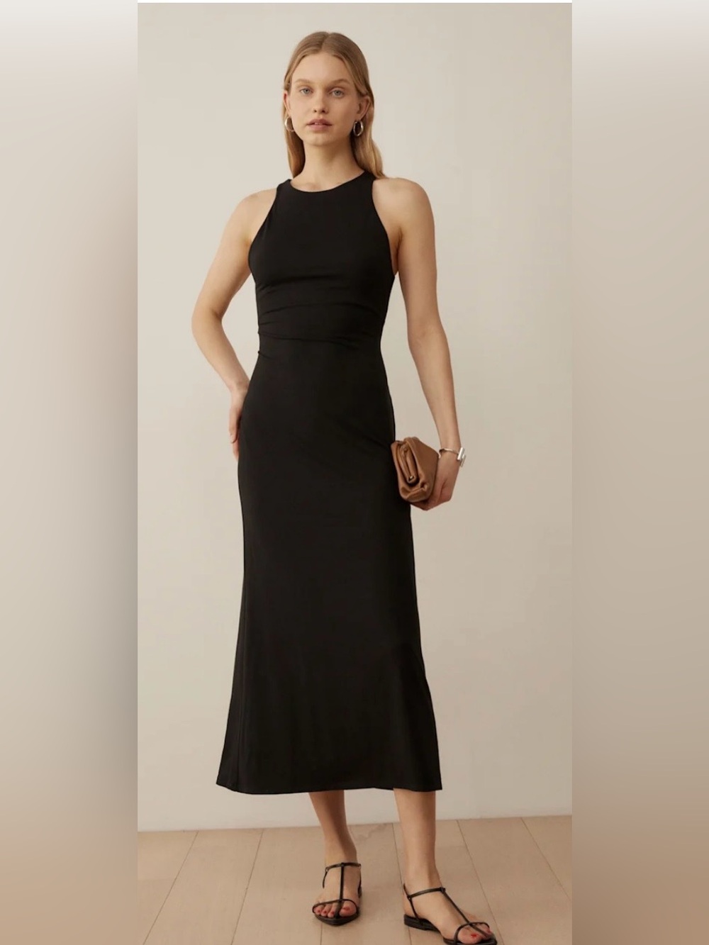 Reformation Mackenzie Knit Dress, Flame, size small, NWT